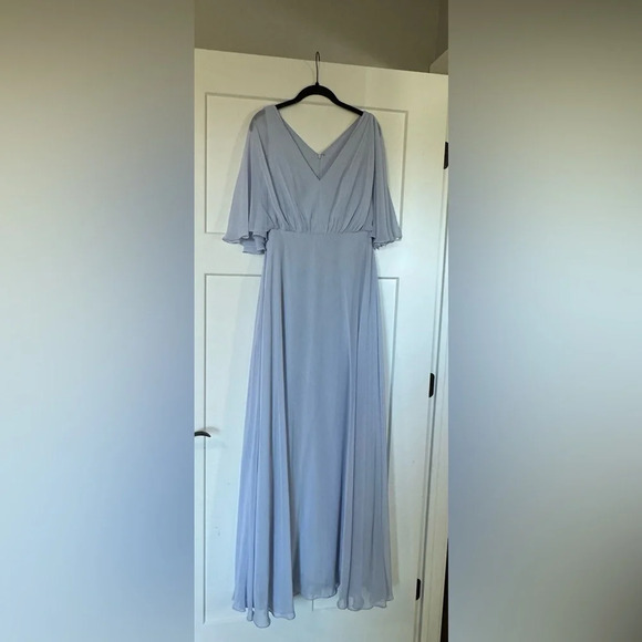 After Six 1565 Dove Silver Dress 4 - Picture 1 of 6